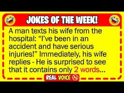 🤣 BEST JOKES OF THE WEEK! - A man is shocked at his wife's reply to his text message...| Funny Jokes