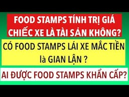 #876]TRỊ GIÁ CHIẾC XE ẢNH HƯỞNG TIỀN FOOD STAMPS?