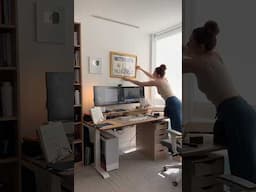 Setting up a new desk #office #desksetup