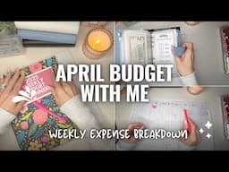 ✨NEW✨ April Budget With Me 💸 | Monthly Setup, Week 1 Expenses Breakdown & Savings Goals