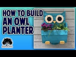 How to Build a Fun Owl Planter From Fence Pickets