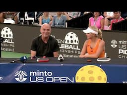 Andre Agassi and Anna Leigh Waters Press Conference at the 2025 US Open Pickleball Championships