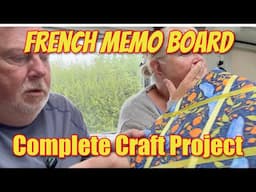 Making a Padded Notice Board - French memo board or fabric bulletin board