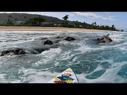 Mason Ho POV SURFING THROUGH ROCKS