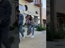 Bushman scared her 😂 #scareprank #funny #pranks #bushmanprank