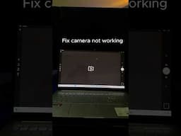 Fix Camera Not Working on Laptop #techtips #webcam