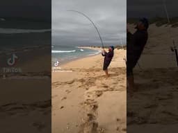 beautiful afternoon with the sand between the toes. beach fishing at it's finest #fishing #beach