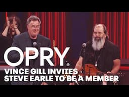 Vince Gill Invites Steve Earle to Become the Newest Member of the Grand Ole Opry