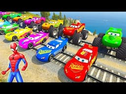 GTA V Epic New 💥 IMPOSSIBLE Stunt Race For Car Racing Challenge by Trevor and Shark VS SPIDER-MAN 2