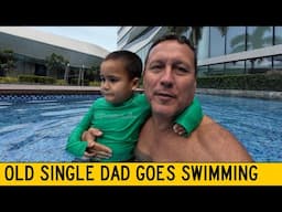 Old Single Dad Pulls Lifeguard Duty While Wife Relaxes