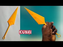 MAKING KUNAI FROM PAPER | How To Make a Paper Kunai