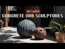 DIY Large Cement Orb Art Sculptures For A Refined Home