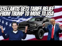 Stellantis Gets Tariff Relief From President Trump While They Move All Production To The US
