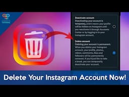 How to Delete Instagram Account Permanently | 2025