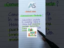 Convenience Products | #shorts | #principlesofmarketing