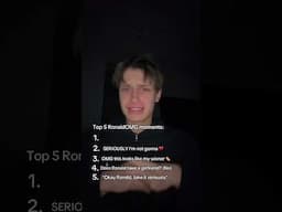 Top 5 RonaldOMG moments (1 is the best trust)