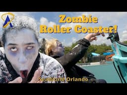 Zombies Ride Ice Breaker Roller Coaster for Friday the 13th