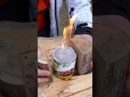 Туалетная бумага ИДЕАЛЬНАЯ ГОРЕЛКА? Проверил лайфхак 🔥 #фрост #shorts #frost #лайфхаки #выживание