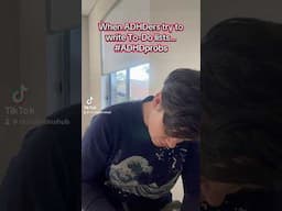 When ADHDers try to write a to-do list ✅  #adhd #adhders #adhdtiktok #adhdtools #adhdproblems