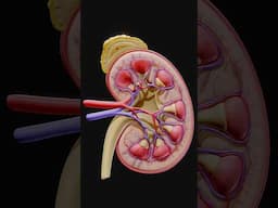 Human kidney anatomy: Human body organs 3d animation #Anatomy