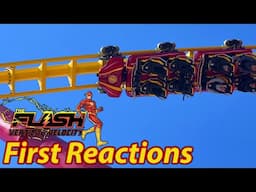 First Reactions of Flash Vertical Velocity at Six Flags Great Adventure