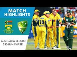 Australia’s Record 330-Run Chase! | Gilchrist’s Blazing 27-Ball Fifty | SA vs AUS 2002