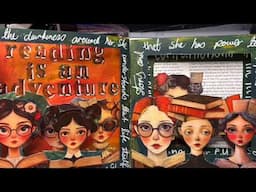 Art Journaling with Niamh: Creating Tunnel pages in your journal