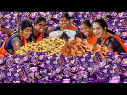 GOOD DAY BISCUIT MILKSHAKE | Indian famous Drinks  NUTS COOKIES Healthy MILKSHAKE in Village Babys