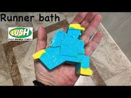 Lush 'Runner Bath' Cosmetics To Go bath bomb demo