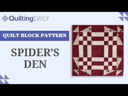 Free Quilt Block Pattern_Spider's Den
