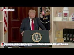 President Trump slams "clueless" California Governor Gavin Newsome at investors meeting