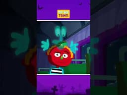 Who’s Hiding on the Haunted Train? 🚂👀 #shorts #train #scary #spooky #halloweensongs