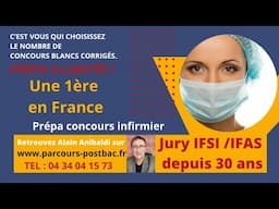 Une 1ère en France ! Prépa concours infirmier. Décidez le nombre de concours blancs corrigés
