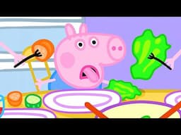 Peppa Pig in Hindi - Lunch with George! - हिंदी Kahaniya - Hindi Cartoons for Kids