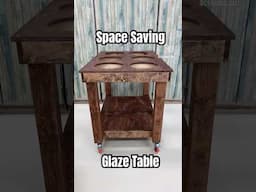 I Made A Space Saving Glaze Table #shorts #pottery #ceramics #diy