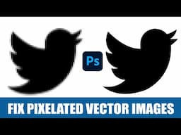 Photoshop Tricks For Beginners - How to fix Pixelated Vector Image (1)