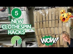 WOW! 5 EASY & CHEAP CLOTHESPIN DIY HOME DECOR HACKS YOU MUST TRY.