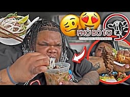 TRYING PHO AGAIN (GONE TERRIBLY WRONG) 😑 BEEF AND SHRIMP PLATE| VIETNAMESE MUKBANG 🤤