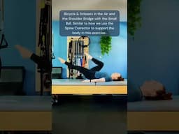 Mat Pilates Scissors and Bicycle in the Air #matpilates #pilatesexercises #pilatesball