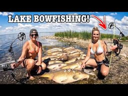 Bowfishing FOR MEGA CARP in ULTRA CLEAR WATER!!!! (They’re HUGE!!!)