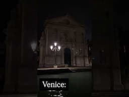 When you’re disappointed you land in Venice after dark!!