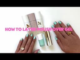 How to Paint Polish Over Gel | Olive & June