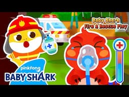 [🧑‍🚒NEW] There's a Fire at Dino School!🦕 | Baby Shark Fire & Rescue Play | Baby Shark Official
