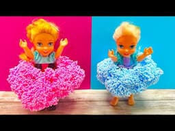 Elsa and Anna toddlers and the magic foam
