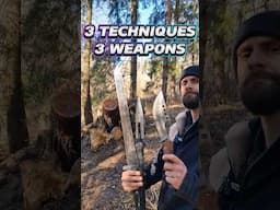 3 TECHNIQUES 3 WEAPONS #shorts