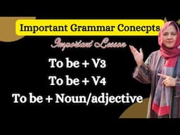 To be + v3  vs To be + v4 vs To be + noun adjective - Important Grammar Concepts