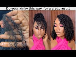 Hot Braids🔥Do Your Kinky this way for your micro/ mini twist braids.