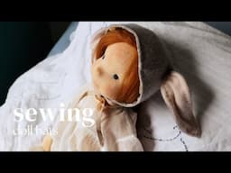 Sewing an Heirloom Bunny Bonnet, an Easter-Ready Doll Hat with Hand Stitching and Long Ears