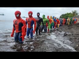 SPIDER-MAN 2 VS BIG HULK, AVENGERS 099 VS THE FLASH VS THANOS BLACK PANTHER VS TEAM CAPTAIN AMERICA