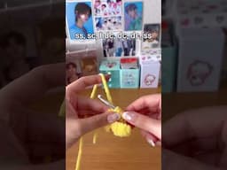 how to crochet bbokari hair for your lightstick! #stay #straykids #felix #skz #kpop #crochet #skzoo